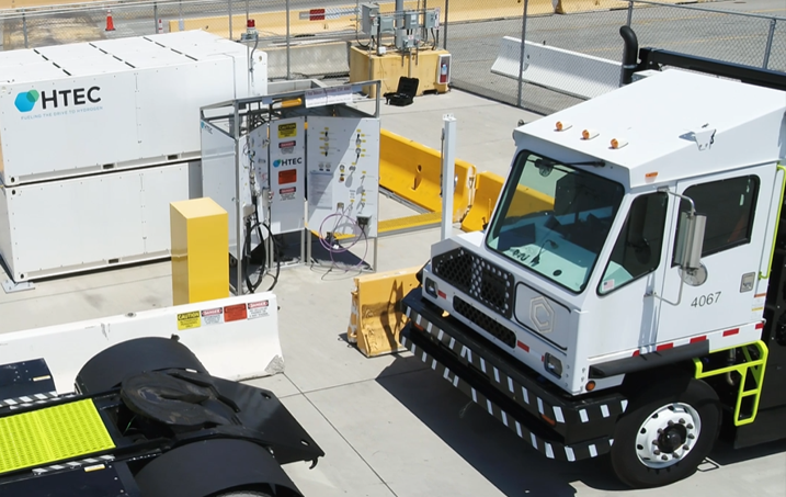 hydrogen yard truck fueling